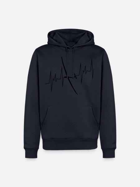 Planeur Planeur Planeur Pilote - Sweat à capuche Premium bio Homme - bleu marine