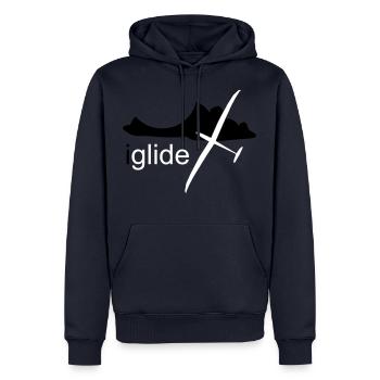 Glider Glider Glider Pilot Pilot - Men’s Premium Organic Hoodie - navy - Front - Nico (187cm)