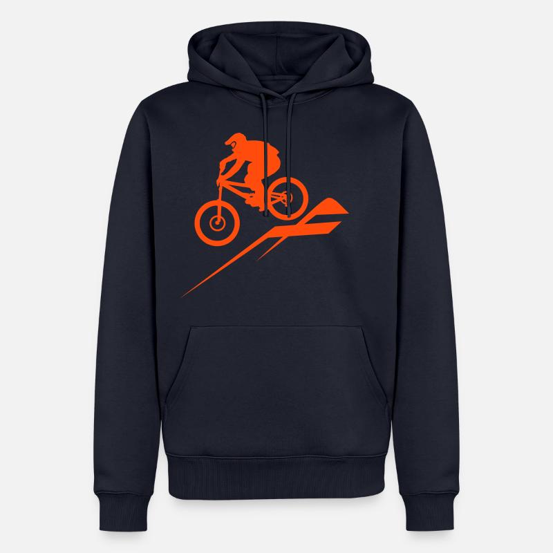 le ski alpin - Sweat à capuche Premium bio Homme - undefined