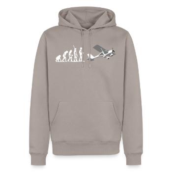 a22 Ultralight Aircraft UL Pilot Aircraft - Men’s Premium Organic Hoodie - taupe - Front - Nico (187cm)