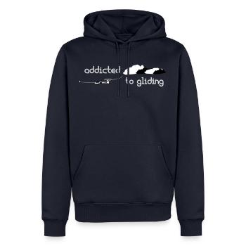 ls 7 Glider Gliding Glider Pilot Pilot - Men’s Premium Organic Hoodie - navy - Front - Nico (187cm)