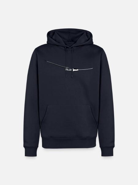 planeurs planeurs - Sweat à capuche Premium bio Homme - bleu marine