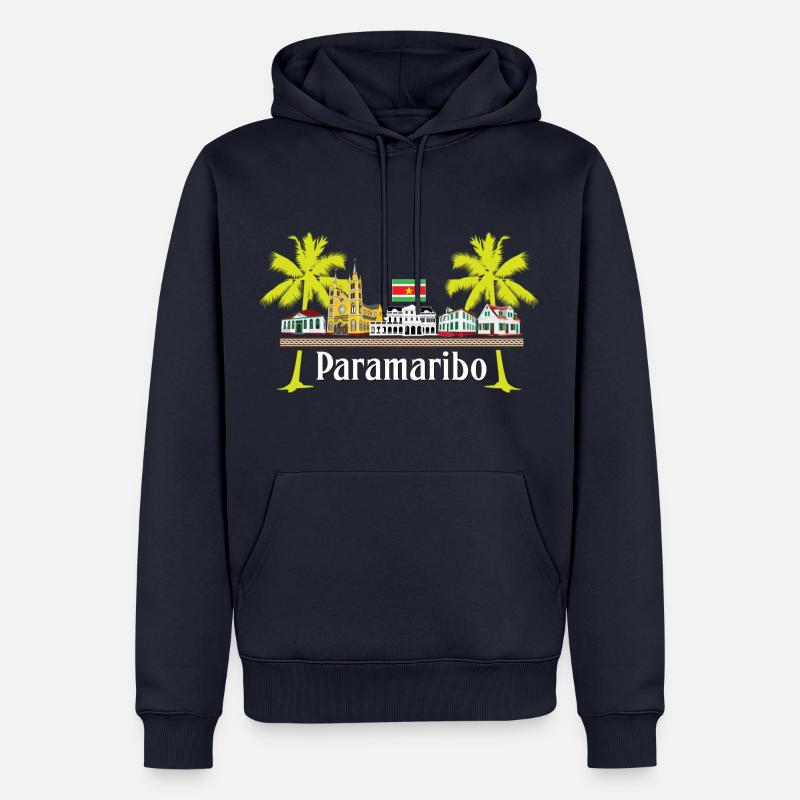 Cabins Paramaribo - Sweat à capuche Premium bio Homme - bleu marine