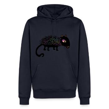 Rainbow Lint Toy - Men’s Premium Organic Hoodie - navy - Front - Nico (187cm)