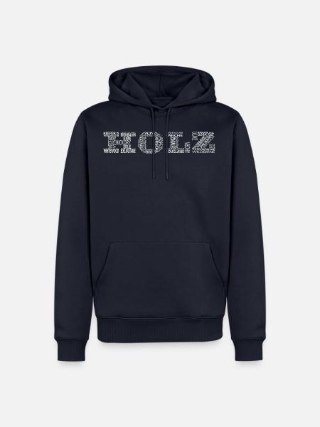 Holz - Holzarten - Männer Premium Bio Hoodie - Navy