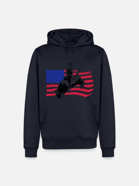 Western Rodeo - Bullrider - Männer Premium Bio Hoodie - Navy