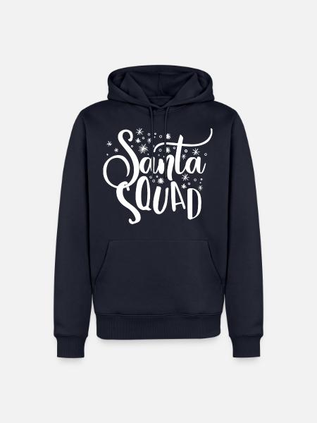 Santa Claus Squad Team Weihnachten Xmas Geschenk - Männer Premium Bio Hoodie - Navy