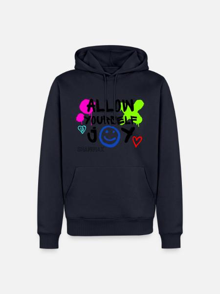 SHANIMAX Joy and happiness - Männer Premium Bio Hoodie - Navy