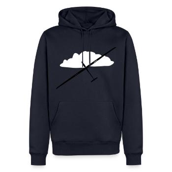 Glider Gliding Gliding Gliding Glider - Men’s Premium Organic Hoodie - navy - Front - Nico (187cm)