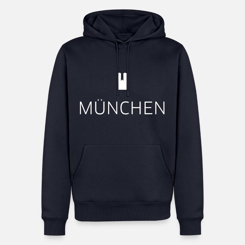 München - Männer Premium Bio Hoodie - Navy