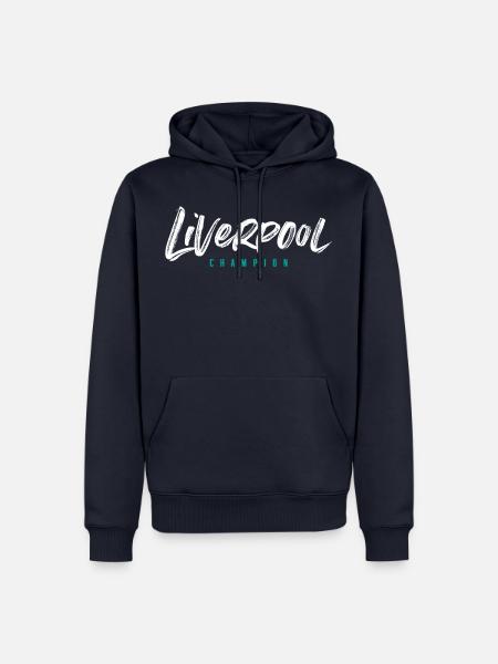 Champion Liverpool - Männer Premium Bio Hoodie - Navy