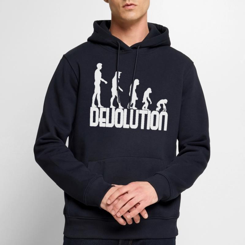 Conception simple de Devolution Evolution Sweat à capuche Premium bio Homme