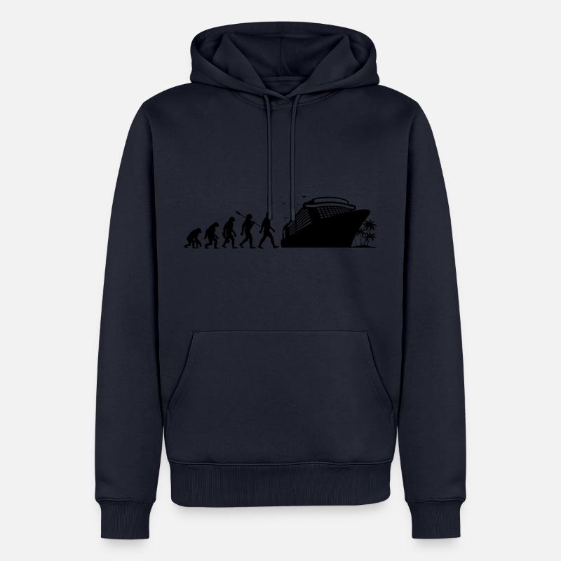 Croisière Evolution - Croisière - Vacances - Sweat à capuche Premium bio Homme - bleu marine