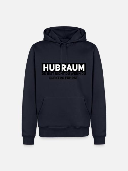 Hubraum statt Strom – Mechaniker-Statement - Männer Premium Bio Hoodie - Navy
