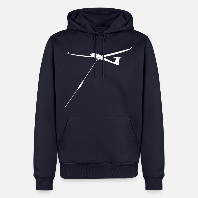 planeurs de lancement treuil - Sweat à capuche Premium bio Homme - bleu marine