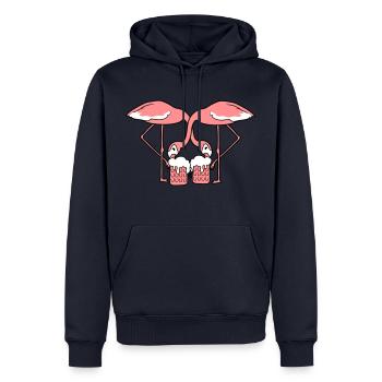 2 team crew freunde durst bier alkohol saufen okto - Männer Premium Bio Hoodie - Navy - Vorne - Nico (187cm)