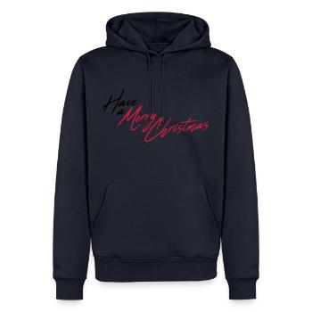 cool have a merry christmas weihnachten frohe weih - Männer Premium Bio Hoodie - Navy - Vorne - Nico (187cm)