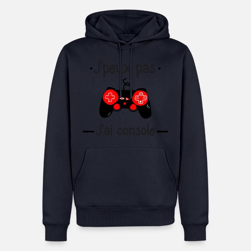 J'peux pas j'ai console - Sweat à capuche Premium bio Homme - bleu marine