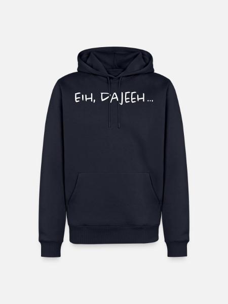 Trierer Platt Moselfränkisch Dialekt Trier Spruch - Männer Premium Bio Hoodie - Navy