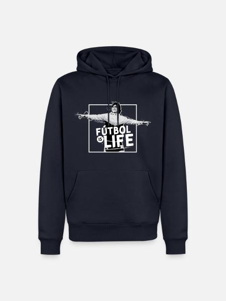 Ted Lasso Fútbol Is Life Mit Dani Rojas - Männer Premium Bio Hoodie - Navy