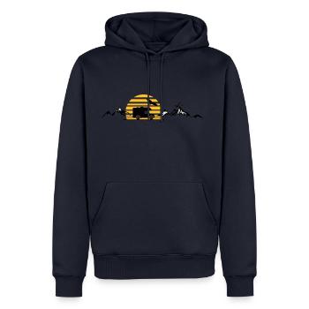 CAMPER BUS Camper Car Sun - Men’s Premium Organic Hoodie - navy - Front - Nico (187cm)