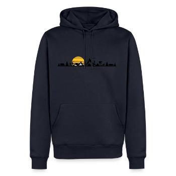 SPORT HOLIDAY NATURE Mountains Landscape - Men’s Premium Organic Hoodie - navy - Front - Nico (187cm)