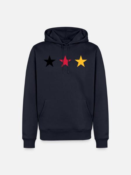 Three stars Germany flag - Men’s Premium Organic Hoodie - navy