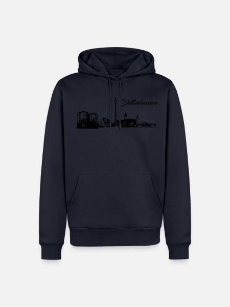 Skyline Dettenhausen - Männer Premium Bio Hoodie - Navy