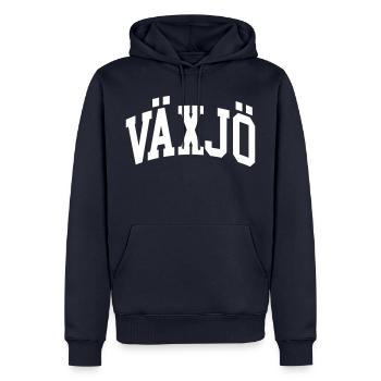 Växjö - Männer Premium Bio Hoodie - Navy - Vorne - Nico (187cm)