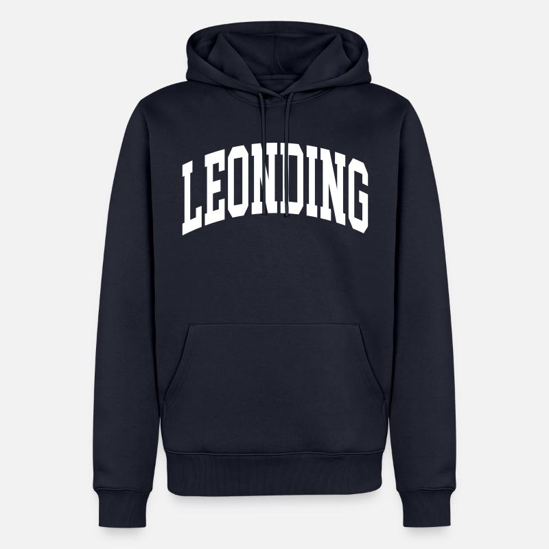 Leonding - Sweat à capuche Premium bio Homme - bleu marine