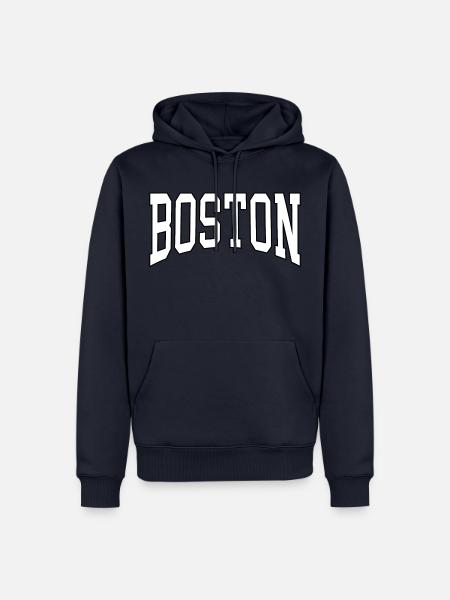 Boston - Männer Premium Bio Hoodie - Navy