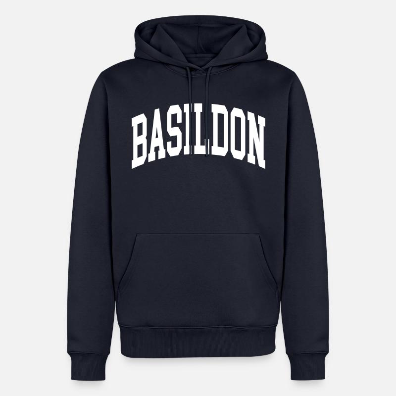 Basildon - Sweat à capuche Premium bio Homme - bleu marine