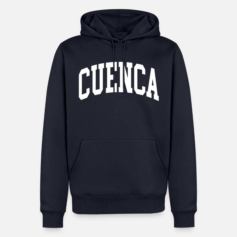 Cuenca - Sweat à capuche Premium bio Homme - bleu marine