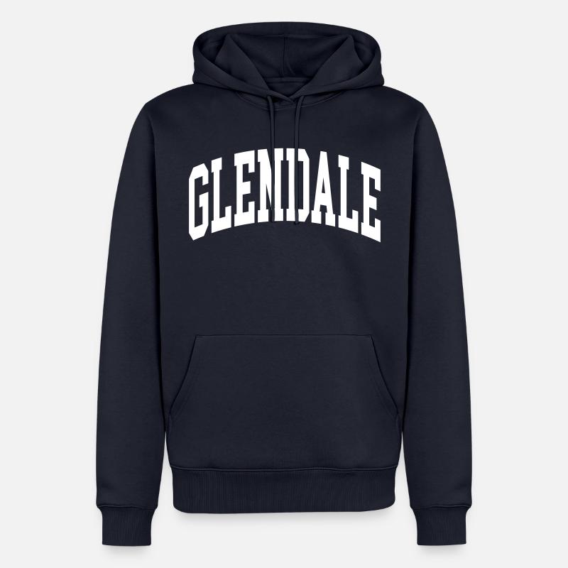 Glendale - Sweat à capuche Premium bio Homme - bleu marine