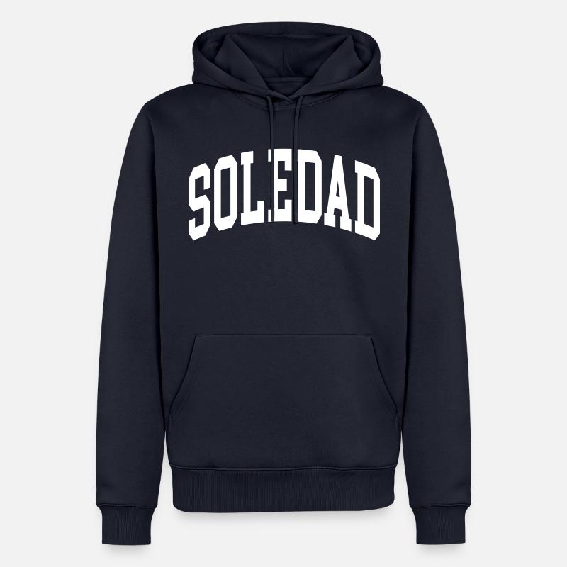 Soledad - Sweat à capuche Premium bio Homme - bleu marine