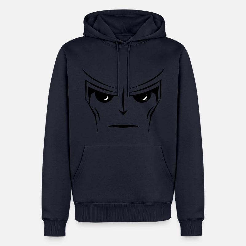 COMIC CARTOON SUPERHELD SUPERHERO - Männer Premium Bio Hoodie - Navy
