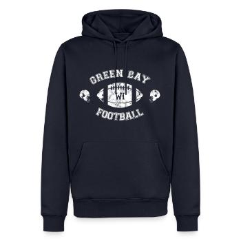 Green Bay Football - American Football - Helm - Männer Premium Bio Hoodie - Navy - Vorne - Nico (187cm)