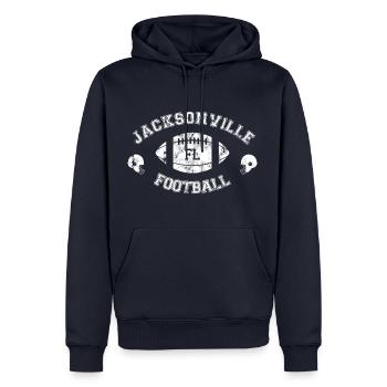 Jacksonville Football - American Football - Helm - Männer Premium Bio Hoodie - Navy - Vorne - Nico (187cm)