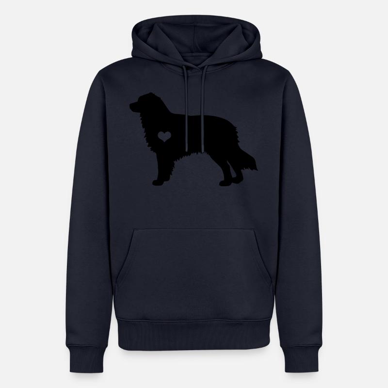 Australian Shepherd Aussie Hund Geschenk - Männer Premium Bio Hoodie - Navy
