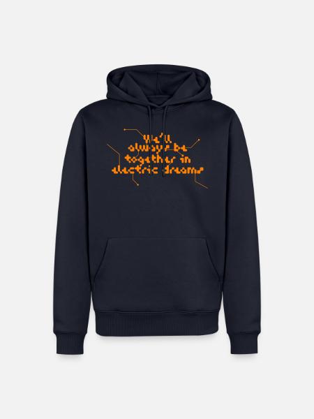 elektrische Träume - Männer Premium Bio Hoodie - Navy