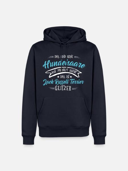 Glitzer Jack Russell Terrier Shirt - Männer Premium Bio Hoodie - Navy