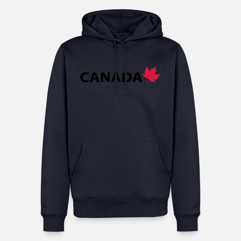 Canada Design 6 - Sweat à capuche Premium bio Homme - bleu marine