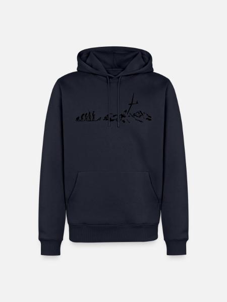 evolution planeurs - Sweat à capuche Premium bio Homme - bleu marine