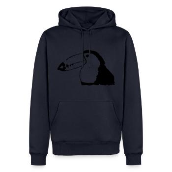 Toucan-like colorful bird - Men’s Premium Organic Hoodie - navy - Front - Nico (187cm)