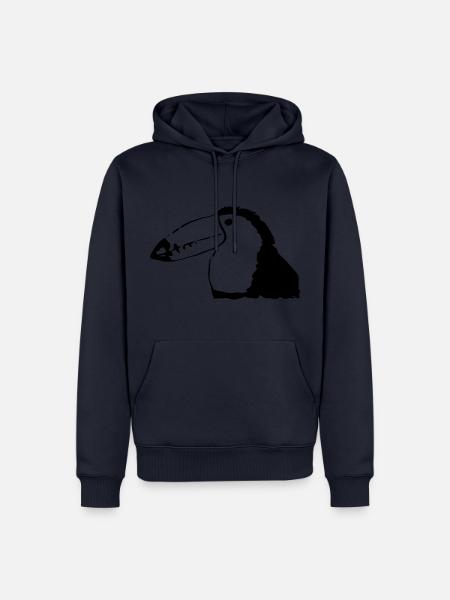 Tukan ähnlicher bunter Vogel - Männer Premium Bio Hoodie - Navy