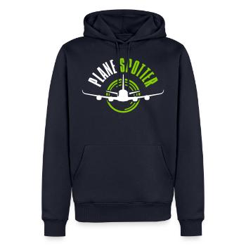Plane Spotter - Men’s Premium Organic Hoodie - navy - Front - Nico (187cm)