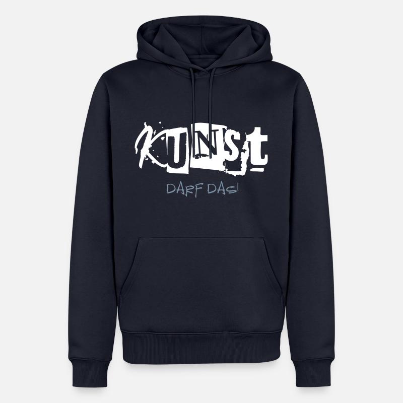 Kunst darf das! - Männer Premium Bio Hoodie - Navy