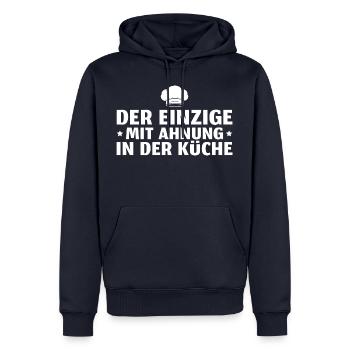 Koch Humor Hobbykoch Geschenkidee - Männer Premium Bio Hoodie - Navy - Vorne - Nico (187cm)