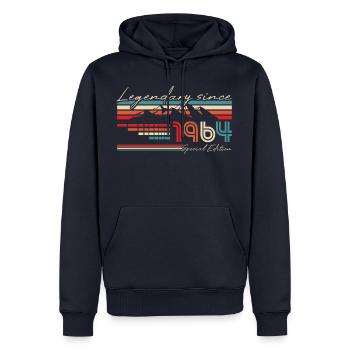 Berge Jahrgang 1964 Geburtstag Geschenk - Männer Premium Bio Hoodie - Navy - Vorne - Nico (187cm)