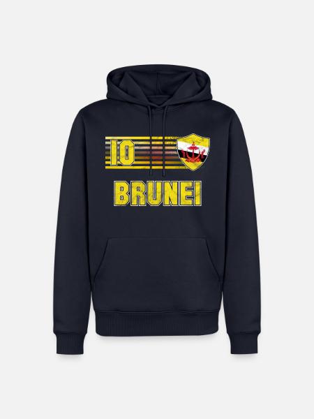 Brunei Fußball Mannschaft - Männer Premium Bio Hoodie - Navy